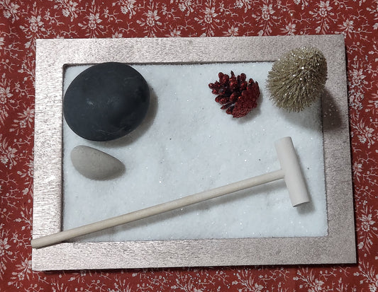 Mini Christmas Zen Garden